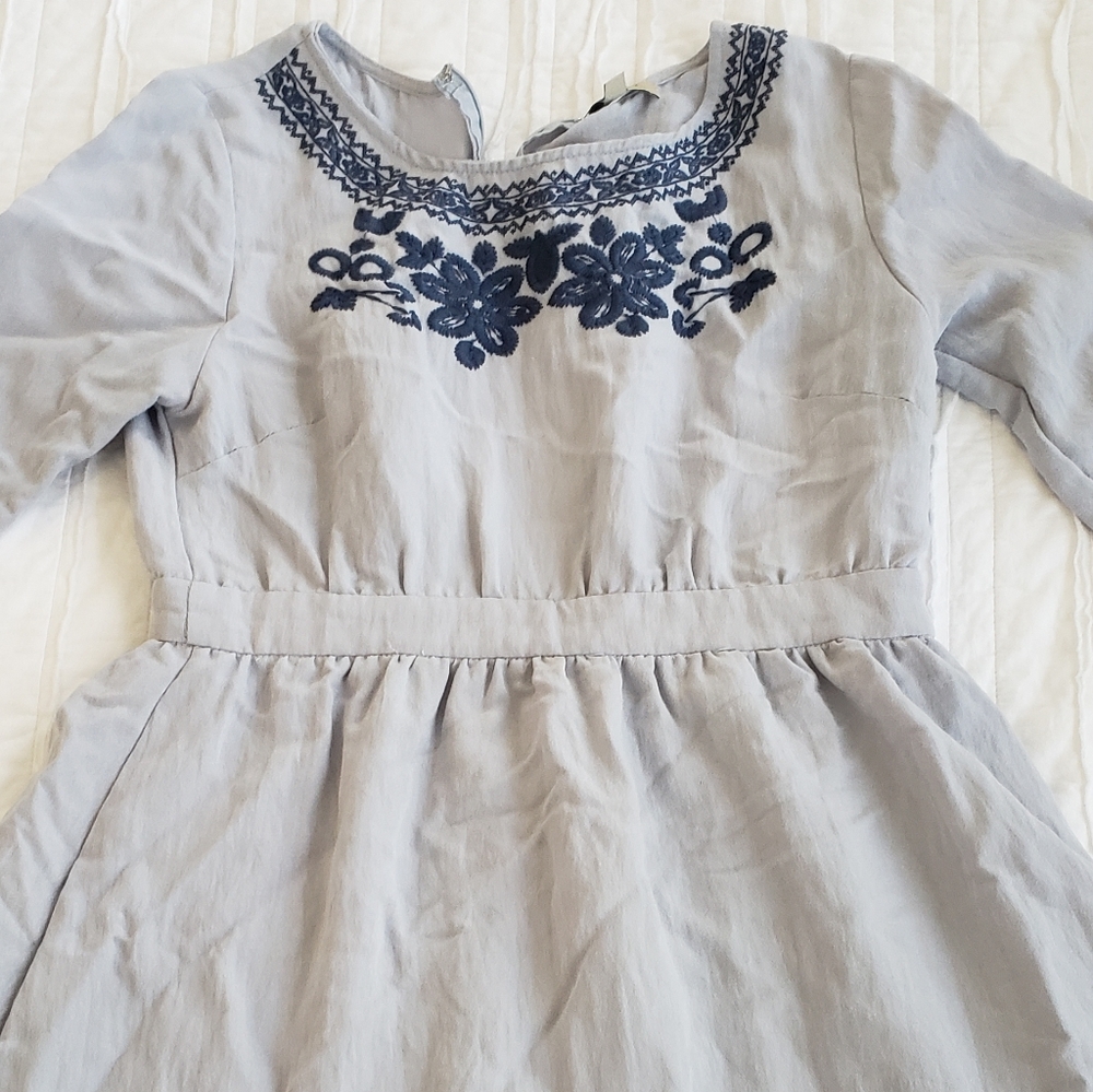 Baby blue dress